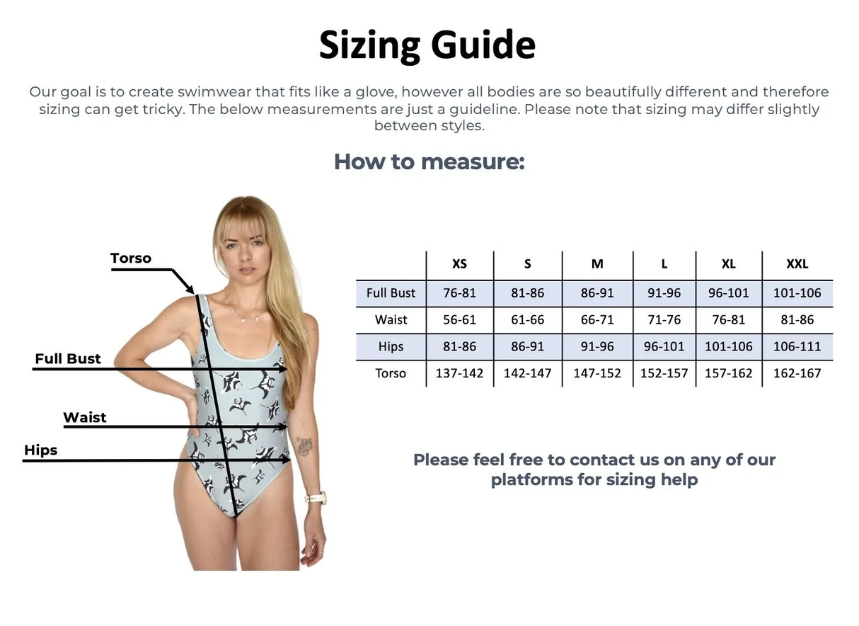 One Piece Swimsuit - Sharks