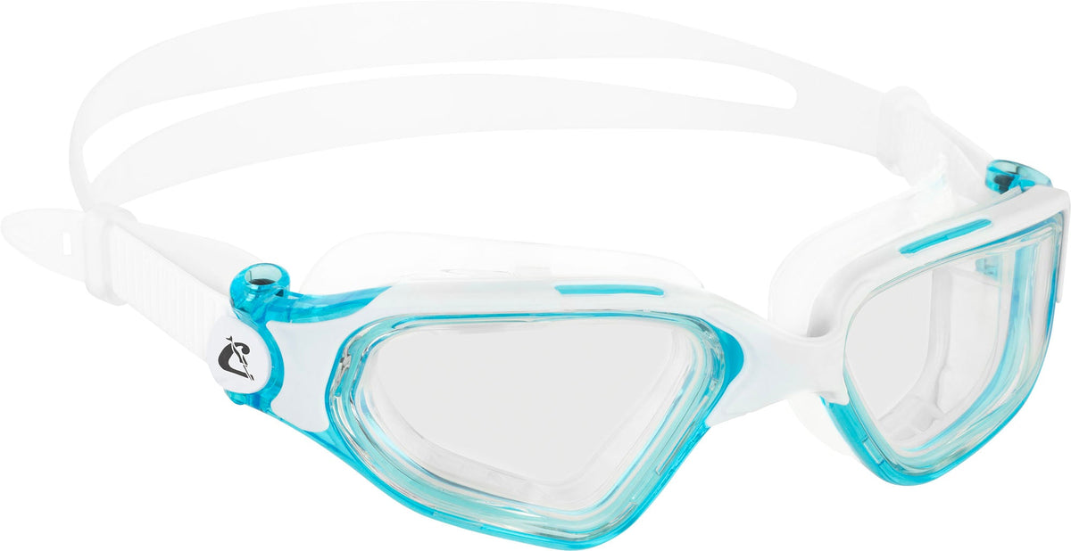Cressi Clear Eyes Goggles - White/aquamarine