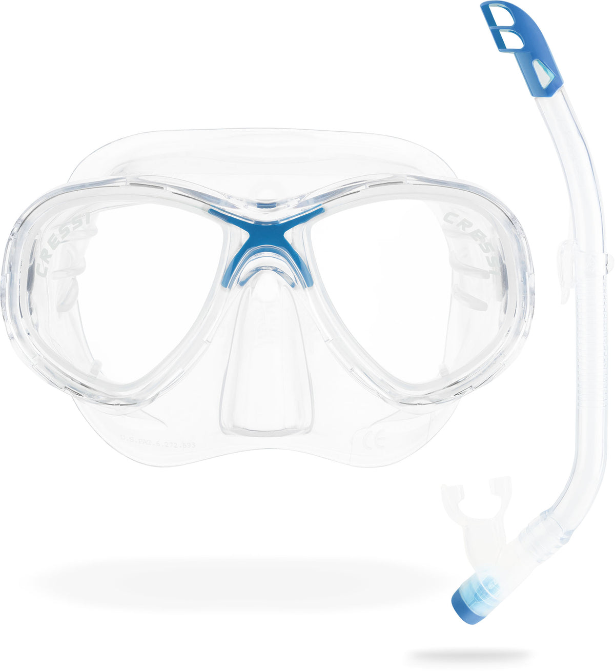 Cressi Marea Jr + Top Combo - Clear/blue