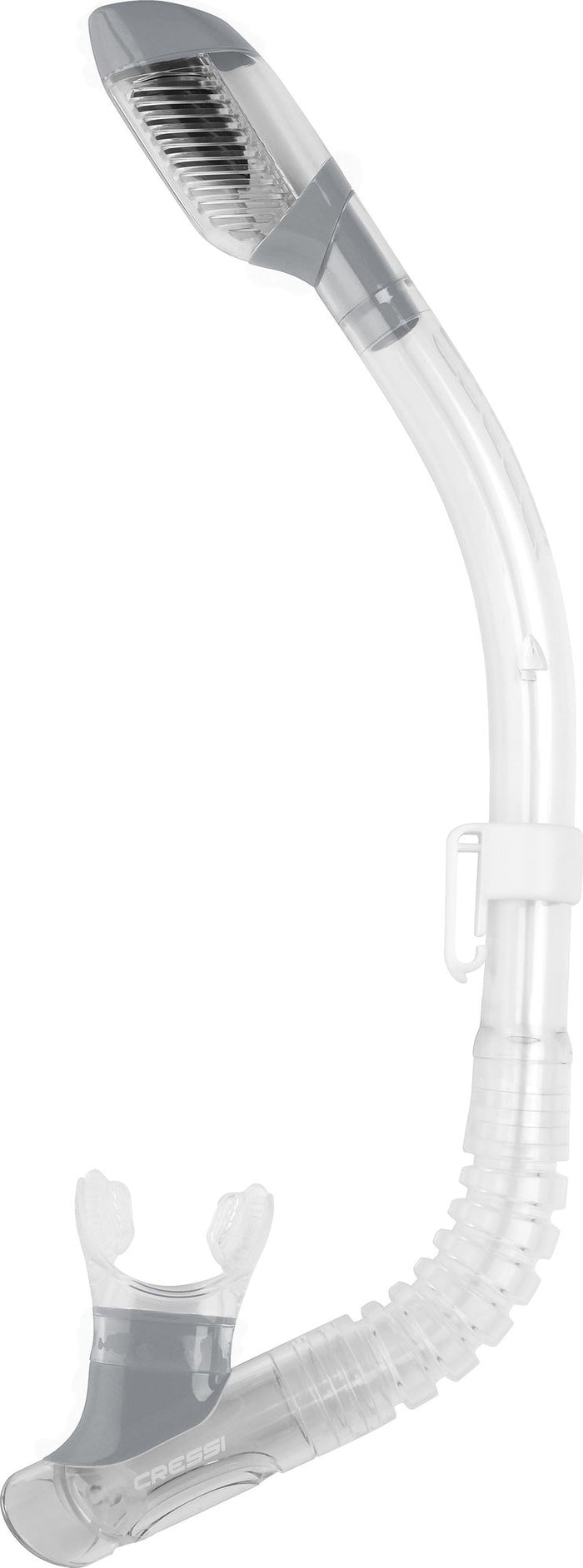 Cressi Minidry Snorkel - Silver