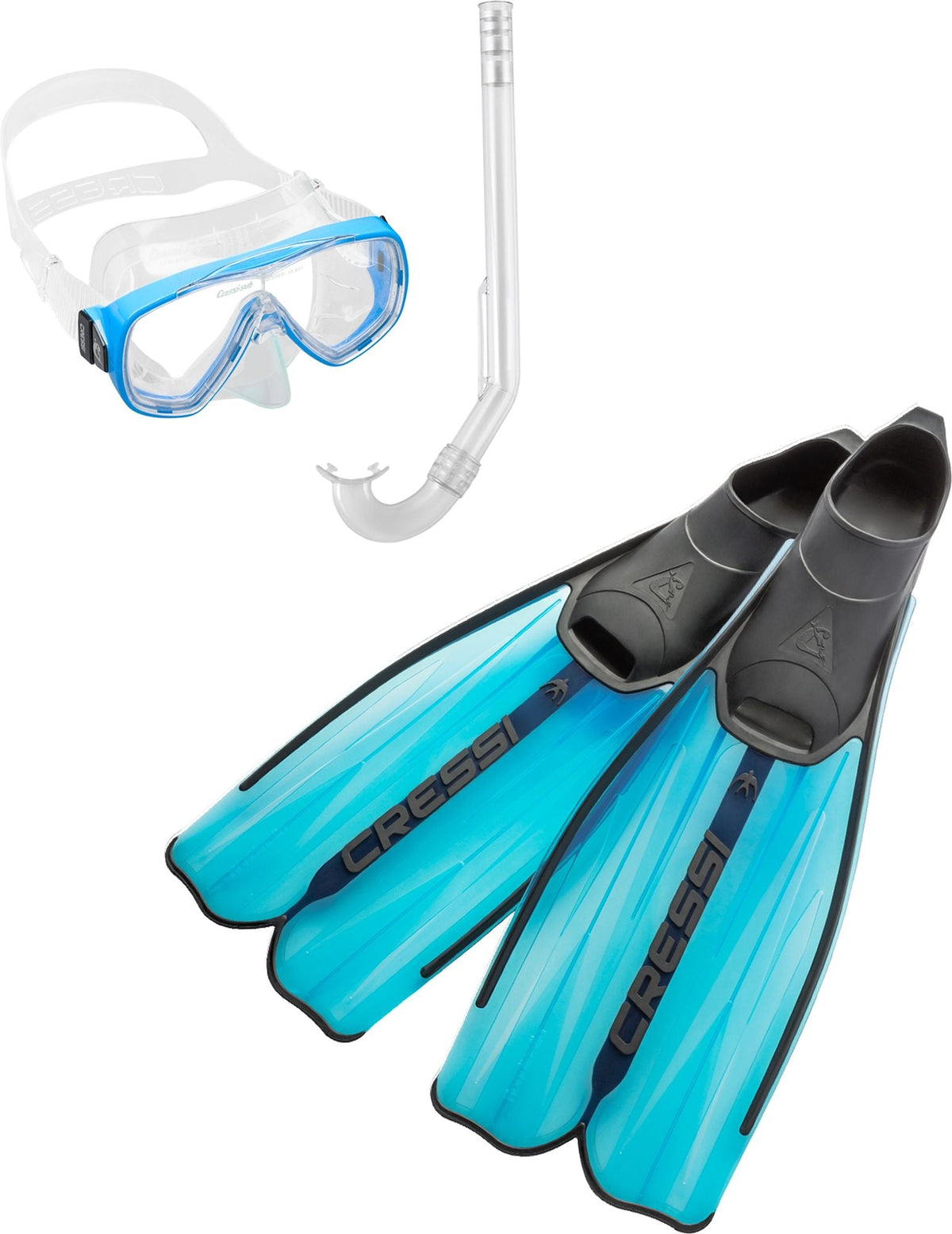 Rondinella + Onda Bag Set - Mask, Snorkel, Fins