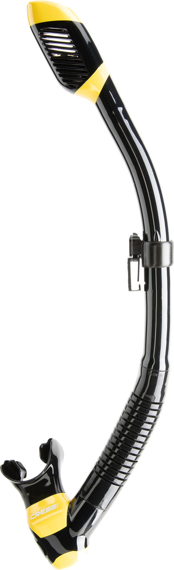 Cressi Dry Snorkel - Black/yellow