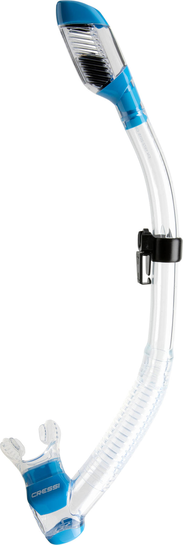 Cressi Dry Snorkel - Clear/light blue