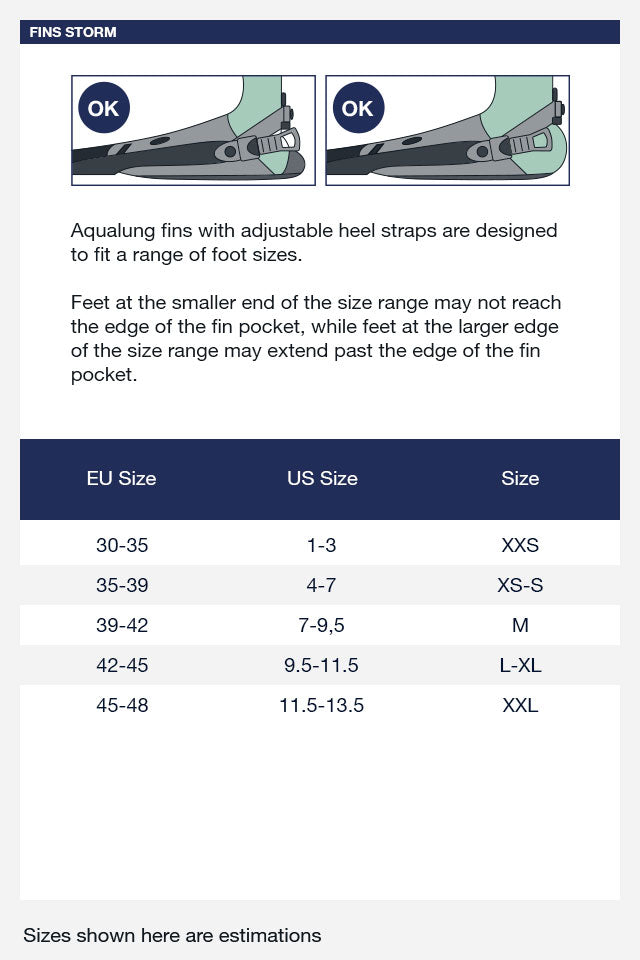 Storm Scuba Fins