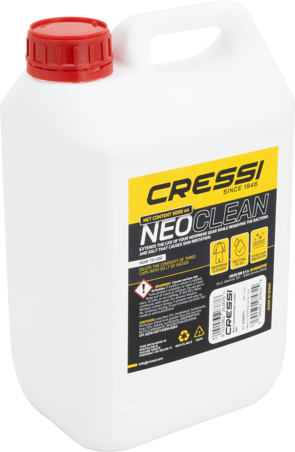 Cressi Neo Clean Neoprene Cleaner 500ml