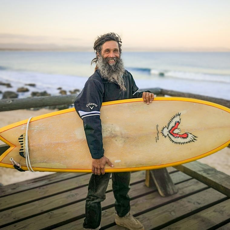 Surfer portrait, from The heart of the wave story in Element: The Water Issue