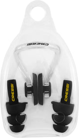 Cressi Aqua Kit Ear Plugs + Nose Clip - Black