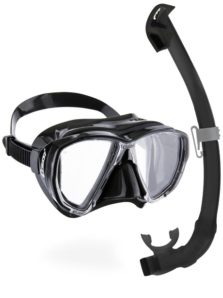 Cressi Big Eyes + Seal Dry Combo - Black/black