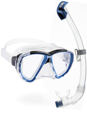 Cressi Big Eyes + Seal Dry Combo - Clear/azure