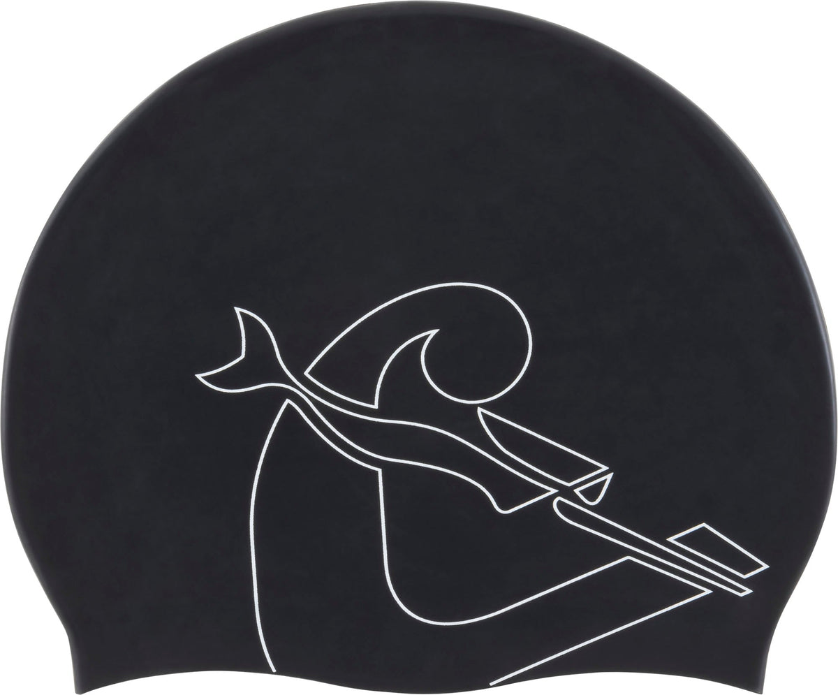 Cressi Eddie Swim Cap - Black/white