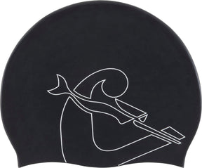 Cressi Eddie Swim Cap - Black/white