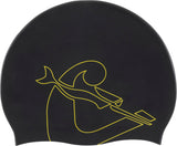 Cressi Eddie Swim Cap - Black/yellow