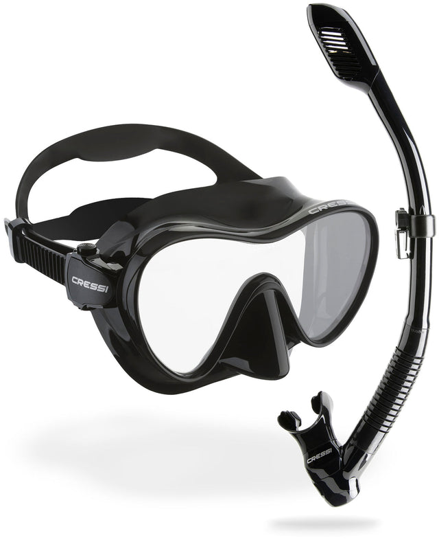 Cressi F1 + Supernova Dry Combo - Black
