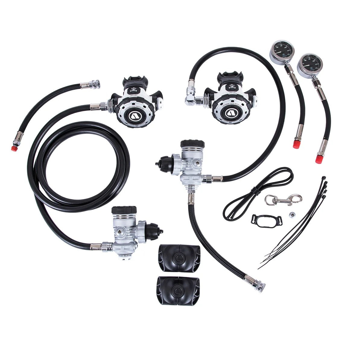 MTX-R Sidemount Complete DIN Regulator Set