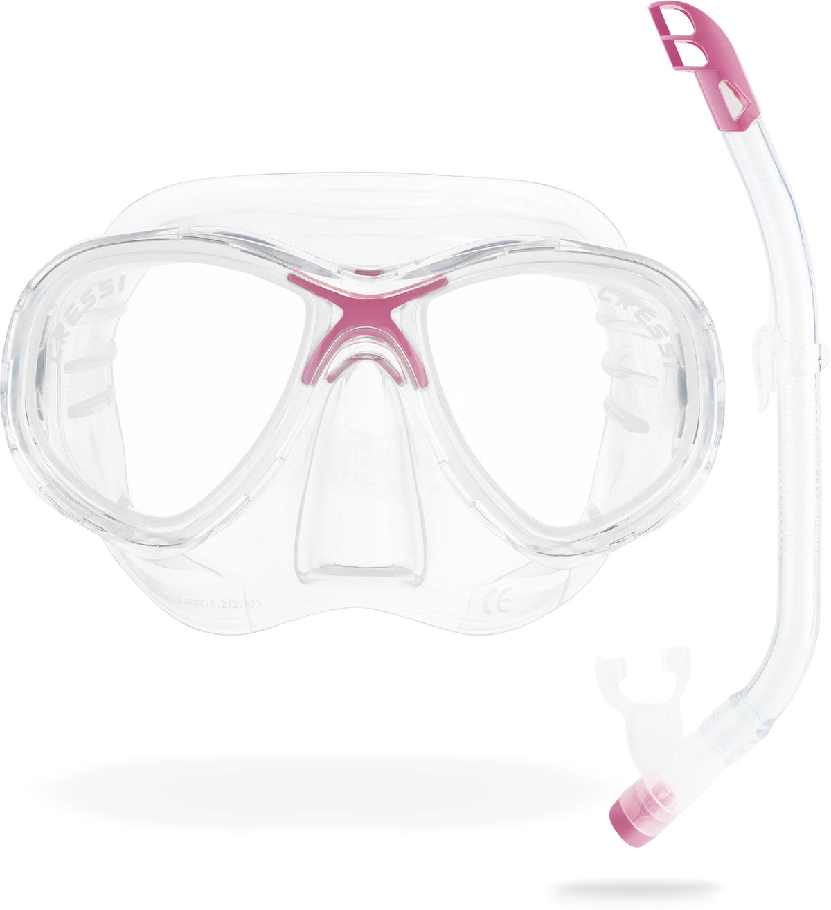 Cressi Marea Jr + Top Combo - Clear/pink