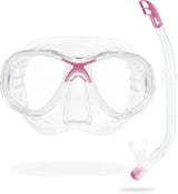 Cressi Marea Jr + Top Combo - Clear/pink