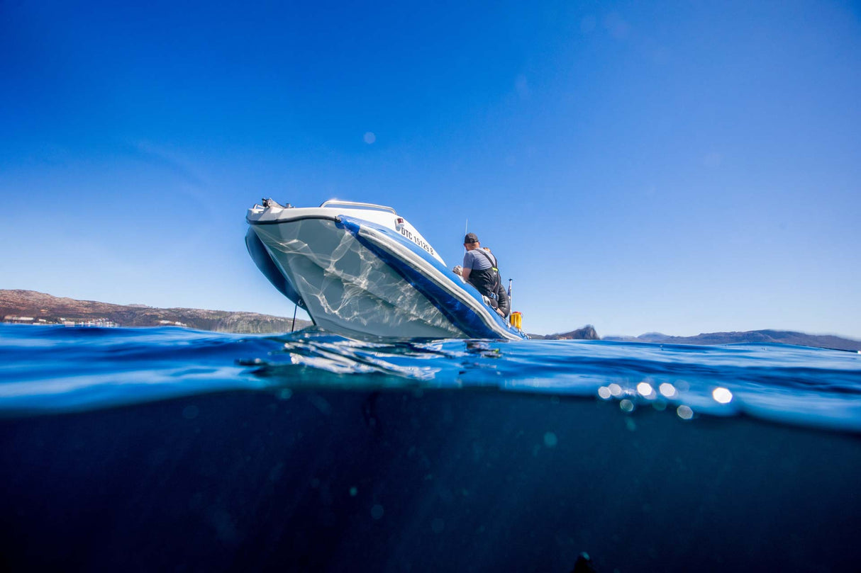 Boat waiting for scuba divers to come up