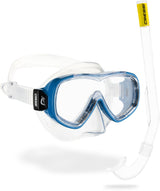 Cressi Piumetta + Mini Island Combo - Clear/blue