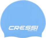 Cressi Ricky Jr Swim Cap - Azure/white