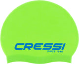 Cressi Ricky Jr Swim Cap - Lime/blue