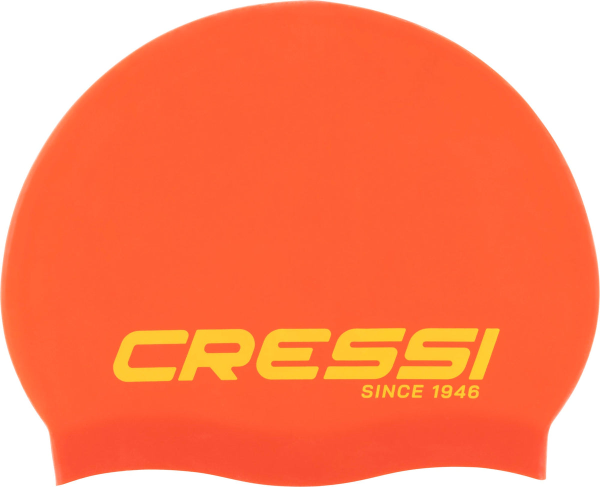Cressi Ricky Jr Swim Cap - Red/yellow