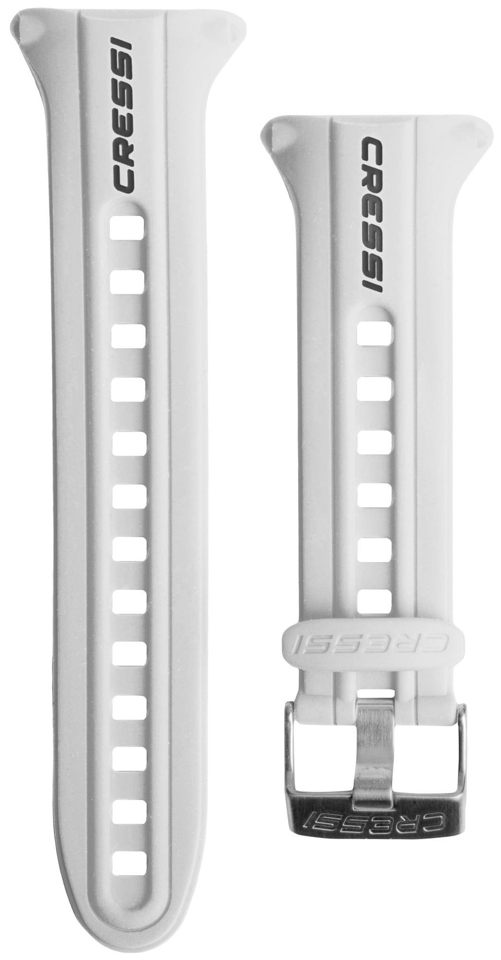 Cressi Watch Style Computer Silicone Band - White/white/black
