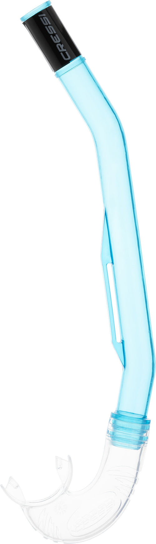 Cressi Island Snorkel - Translucent aquamarine/clear/black