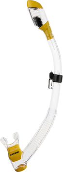 Cressi Dry Snorkel - Clear/yellow