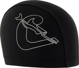 Cressi Tago Swim Cap Spandex - Black/white