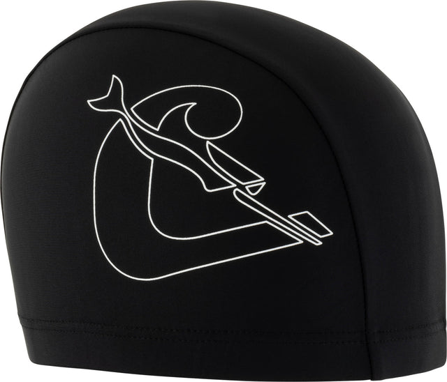 Cressi Tago Swim Cap Spandex - Black/white