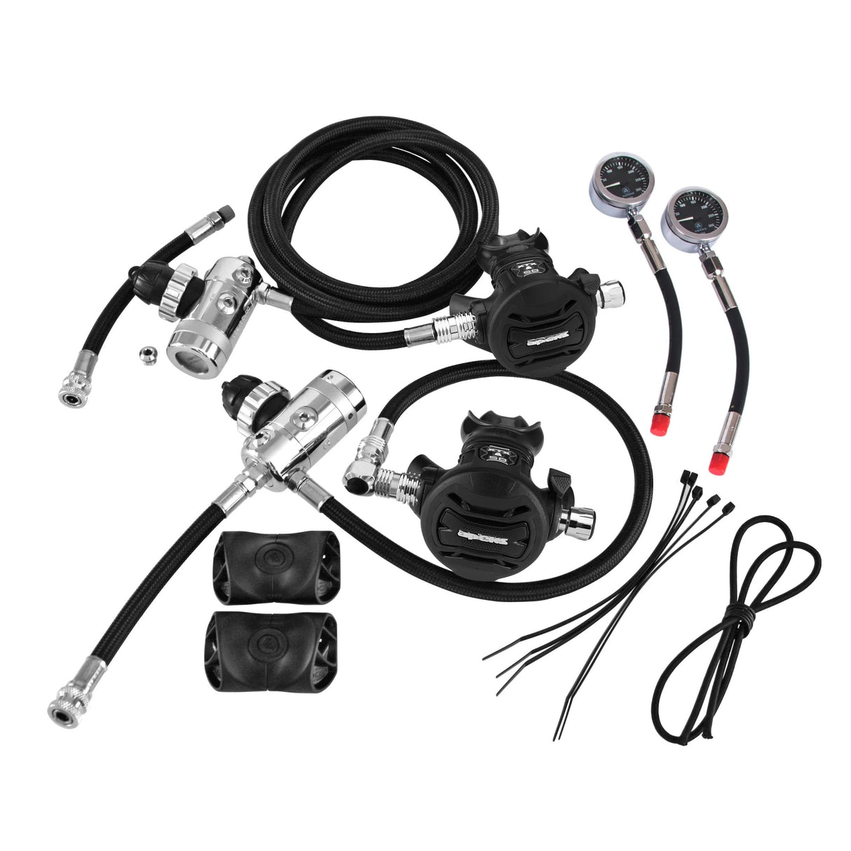 XTX50 Sidemount Complete DIN Regulator Set