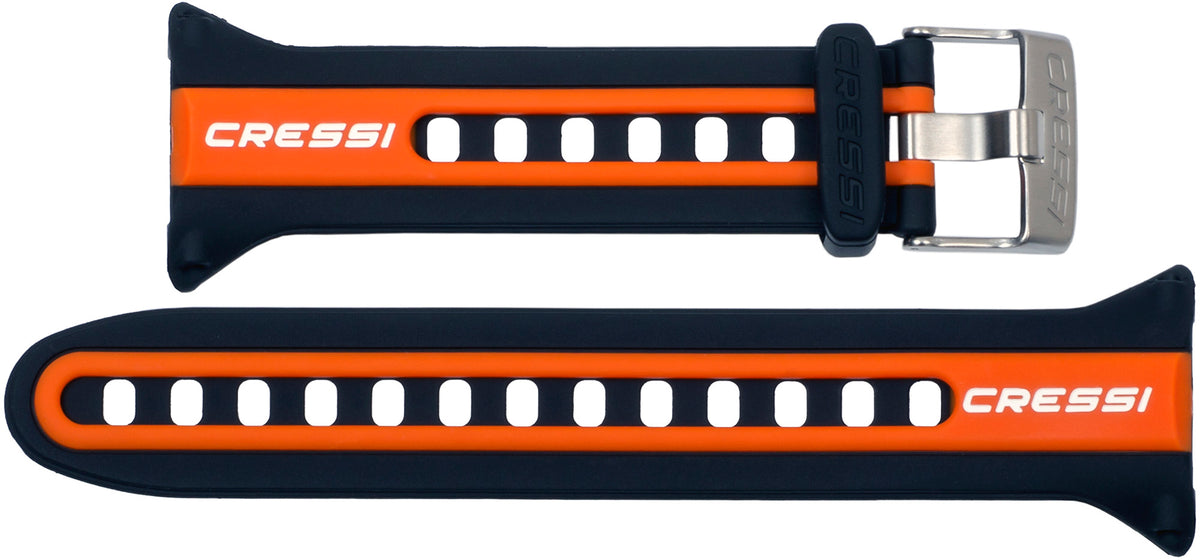 Cressi Watch Style Computer Band - Black/orange/white