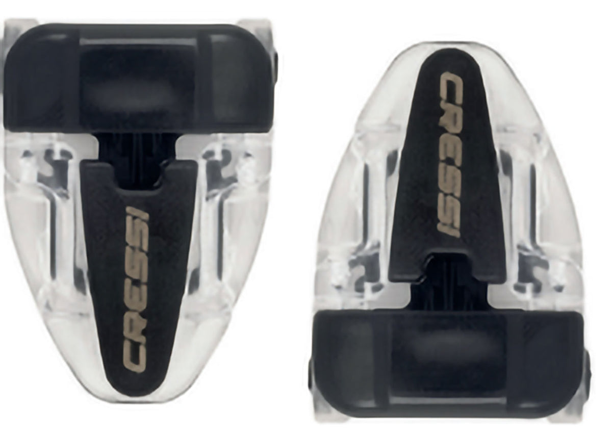 Cressi Mask Buckles Professional Series Group C (2pcs) - Clear/black