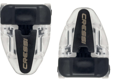 Cressi Mask Buckles Professional Series Group C (2pcs) - Clear/black