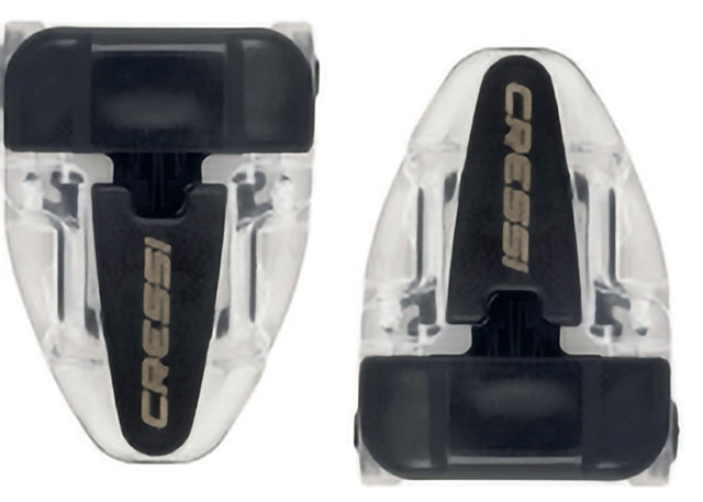 Cressi Mask Buckles Professional Series Group C (2pcs) - Clear/black