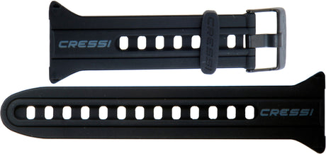 Cressi Watch Style Computer Silicone Band - Black/black/white