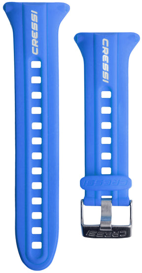 Cressi Watch Style Computer Silicone Band - Blue/blue/white