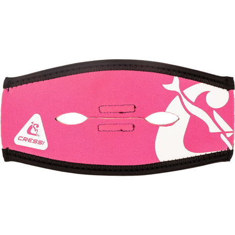 Cressi Pony Tail Neo Mask Strap Cover - Pink/white