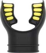 Cressi Silicone Mouthpiece 2 Tone - Black/yellow