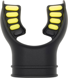 Cressi Silicone Mouthpiece 2 Tone - Black/yellow