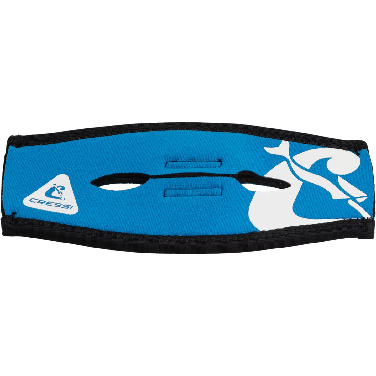 Cressi Pony Tail Neo Mask Strap Cover - Blue/white